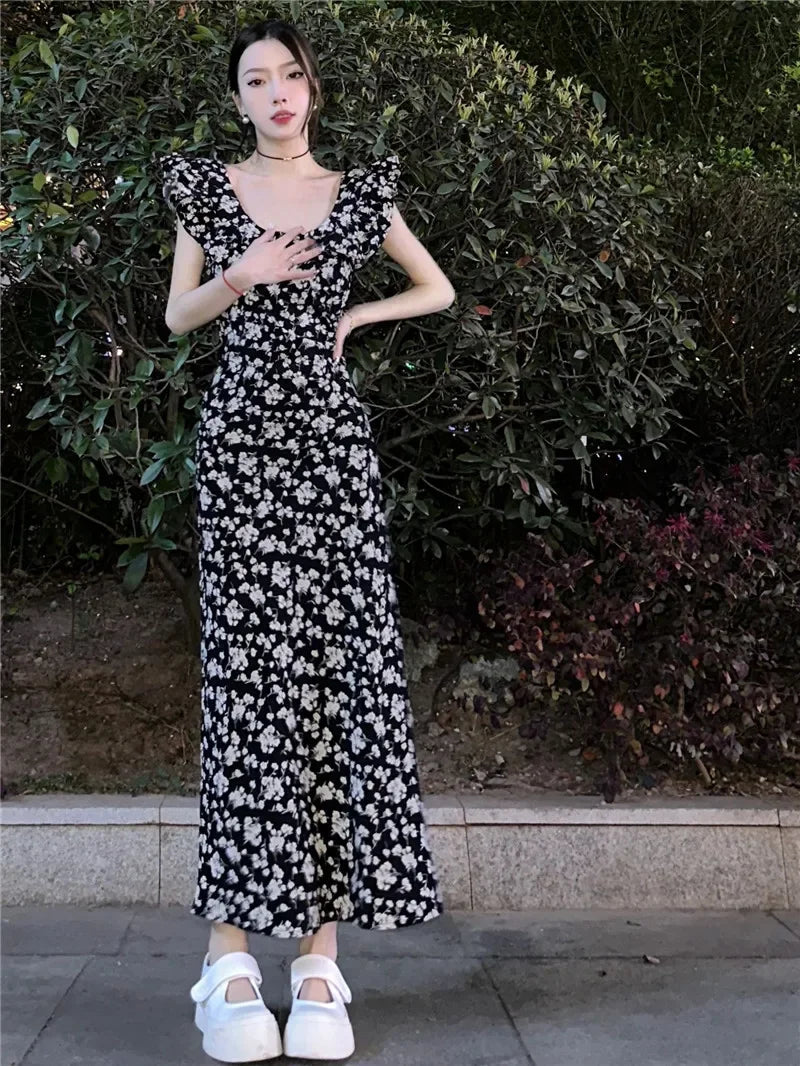 Luxury Flower Long Dress