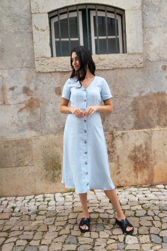 Penelope Dress Sky Blue