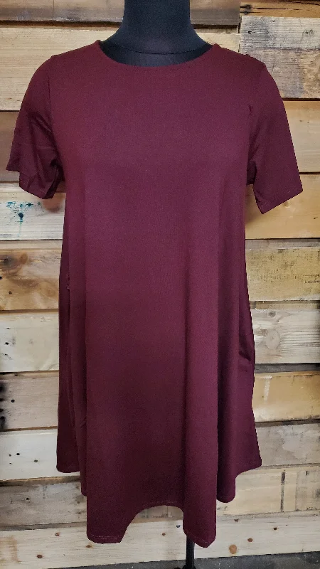 Premium Pocket Dress U-Neck RS-9943P
