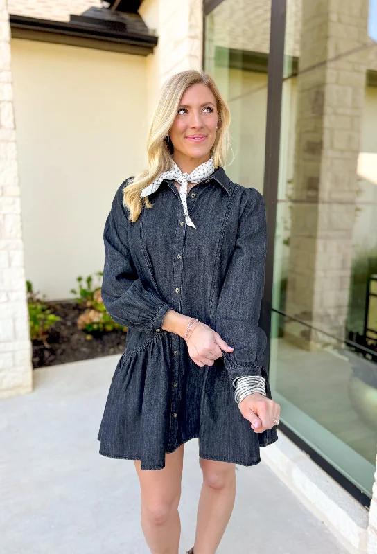 So You Say Denim Dress