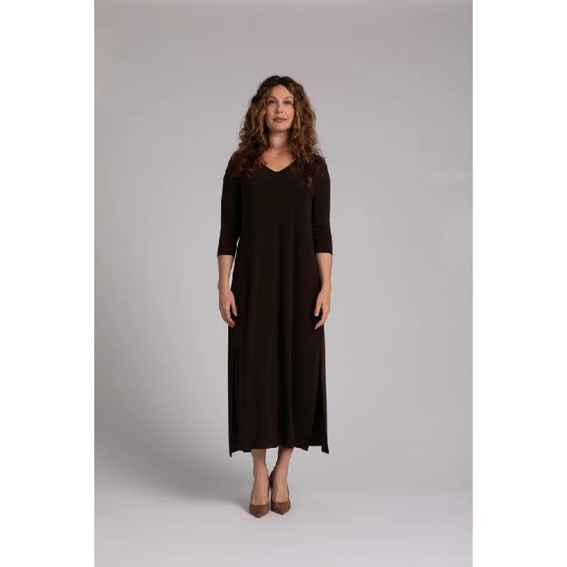 V-Neck Slit Dress 28183-2