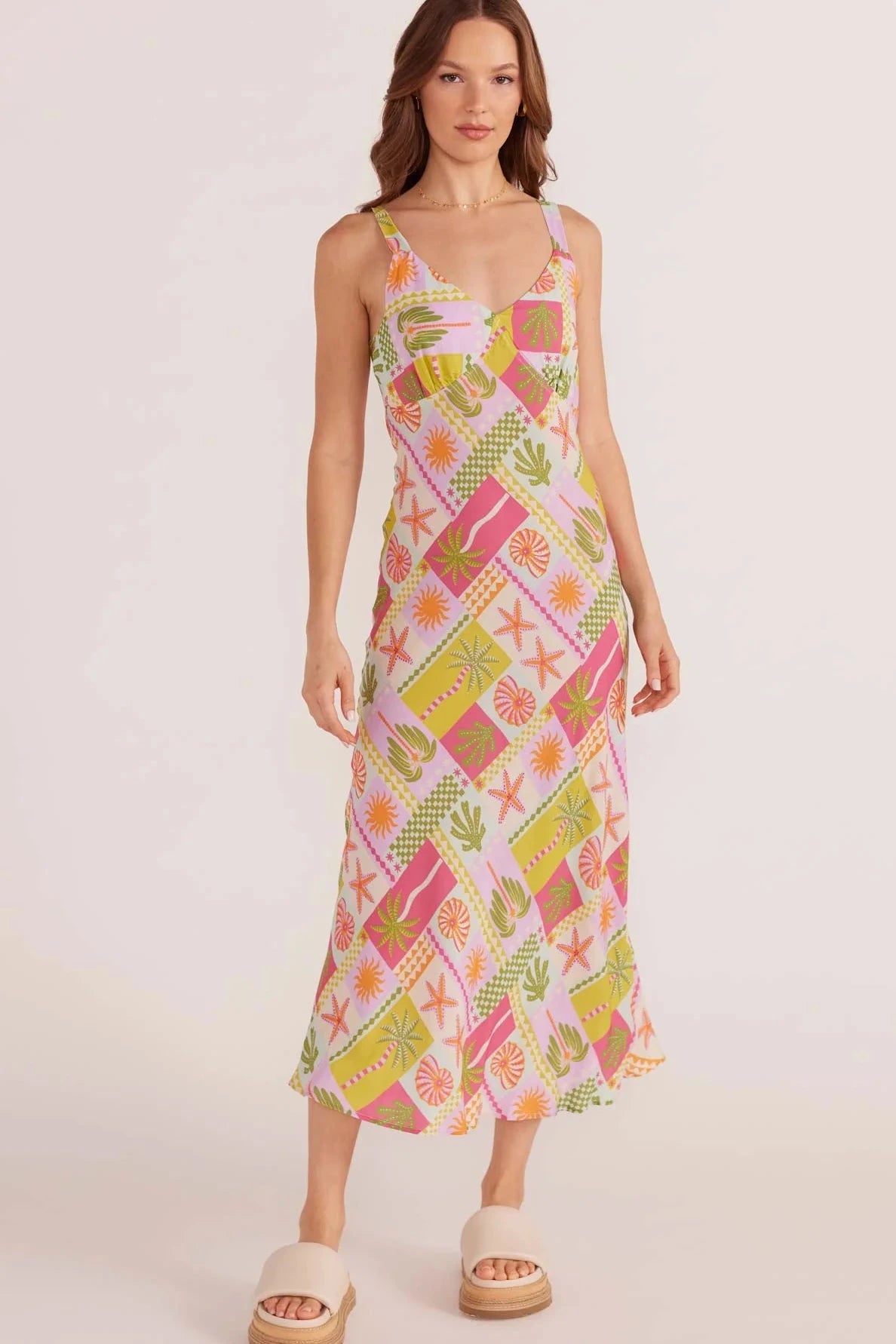 UNDER THE SEA BIAS CUT DRESS