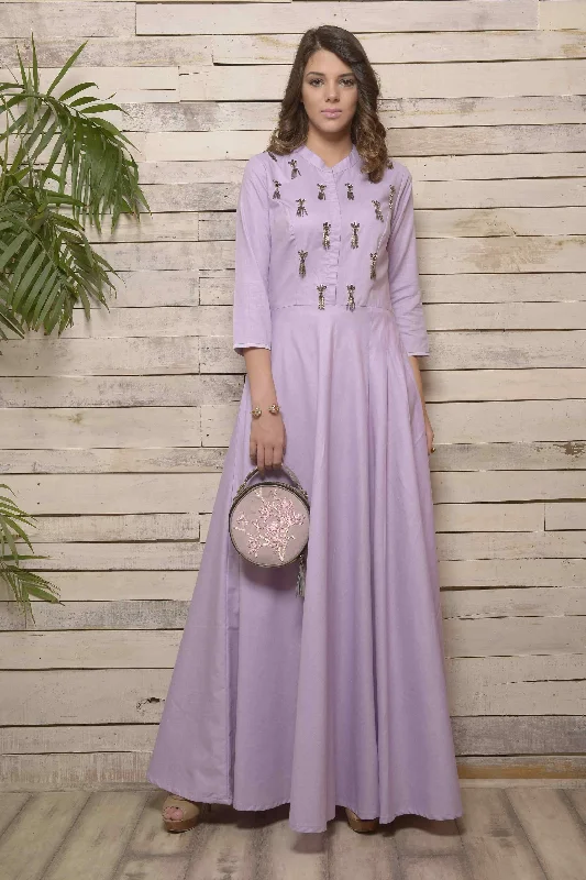 Lavender Long Dress