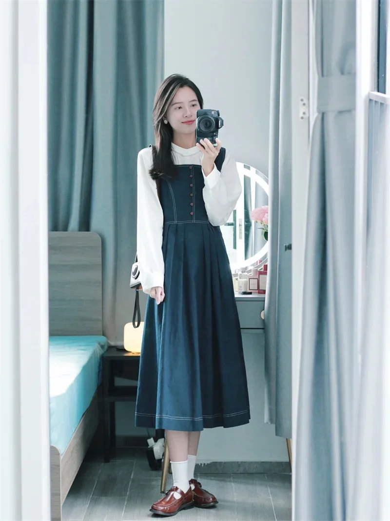 Women's Long Button Dress