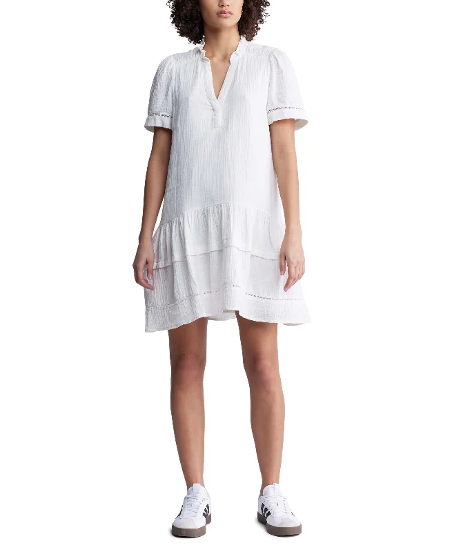 Zinnia Ss V Neck Dress