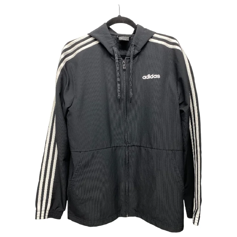 Athletic Jacket By Adidas In Black, Size: S