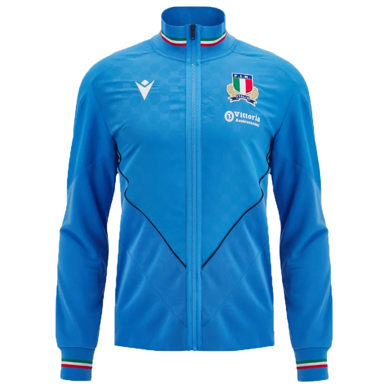 Italy Rugby Travel Jacket 24/25 by Macron