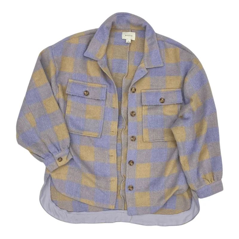 Jacket Shirt By Hyfve In Purple, Size:Xl