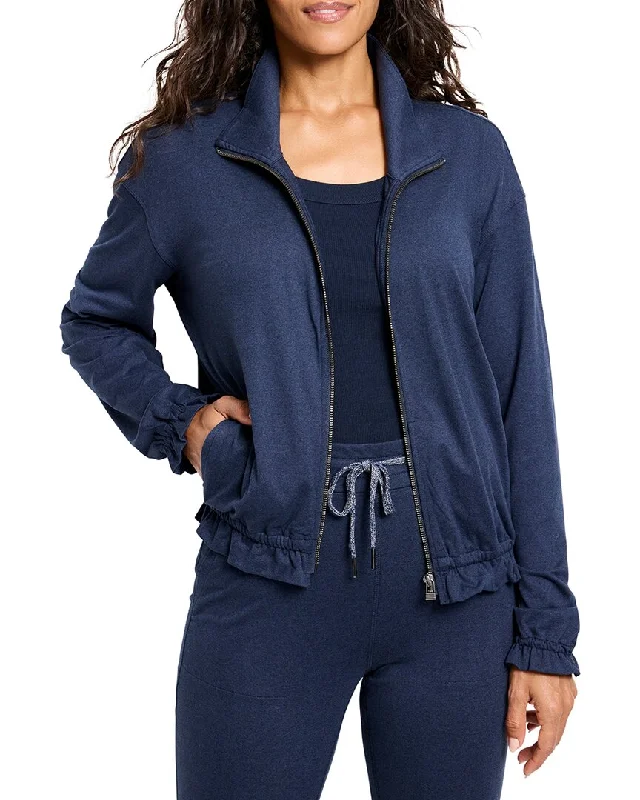 NIC & ZOE Brushed Flow Zip Front Jacket