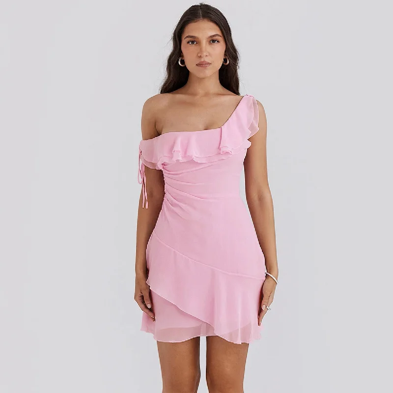 Aria One-Shoulder Mini Dress