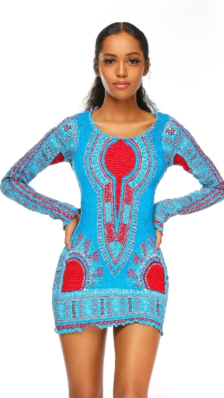 Inga Dashiki African Print Mini Dress