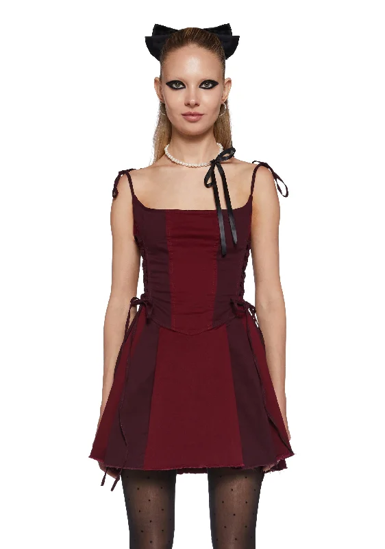 Lady’s Dilemma Mini Dress - Red