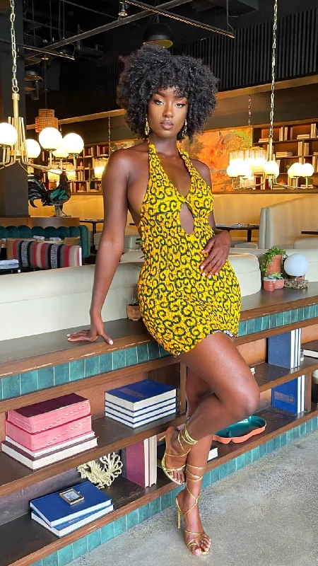 Sika African Print Mini Dress