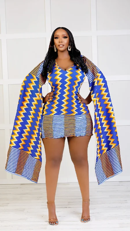 Titi African Print Mini Dress