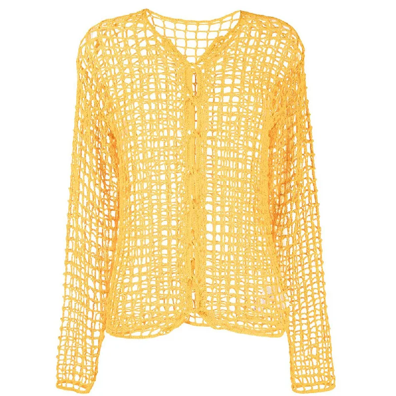 Wholesale crochet sweaters custom knit crochet hollow out cardigan jumper Ribbed Striped Patterned Wholesale crochet sweaters custom knit crochet hollow out cardigan jumper Ribbed Striped Patterned