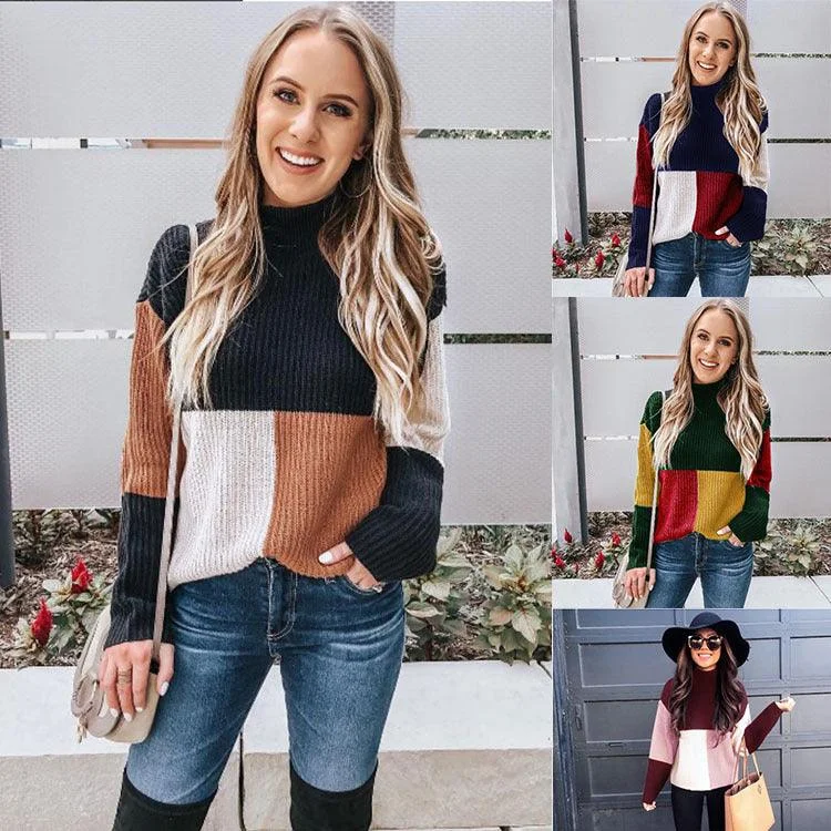 Casual Sweater Pullover for Women Cozy Everyday Knitwear for All Seasons Solid Color Striped Floral Print Casual Sweater Pullover for Women Cozy Everyday Knitwear for All Seasons Solid Color Striped Floral Print