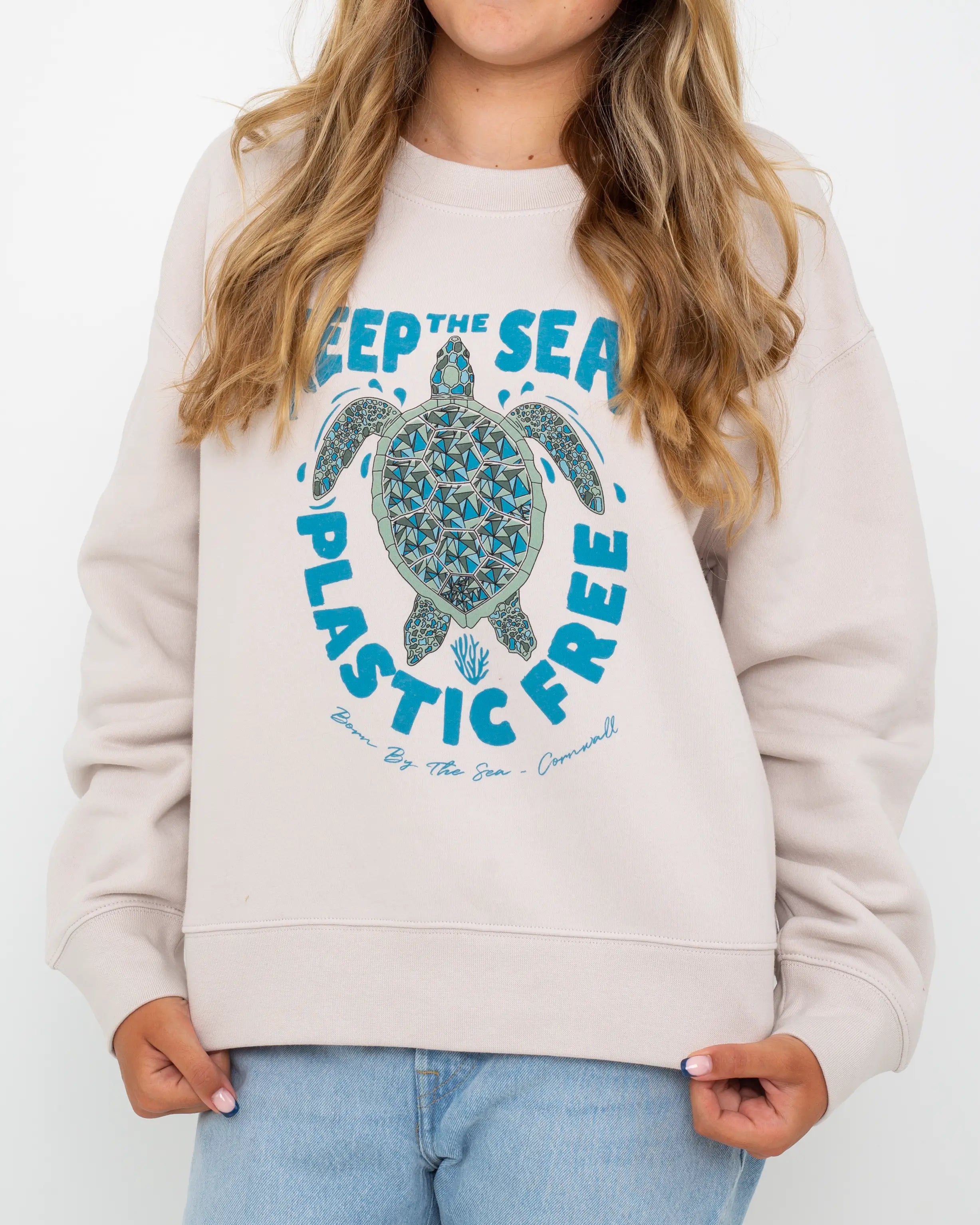 Turtle Sweatshirt in Bone Hoodie with Reflective Safety Nightwear