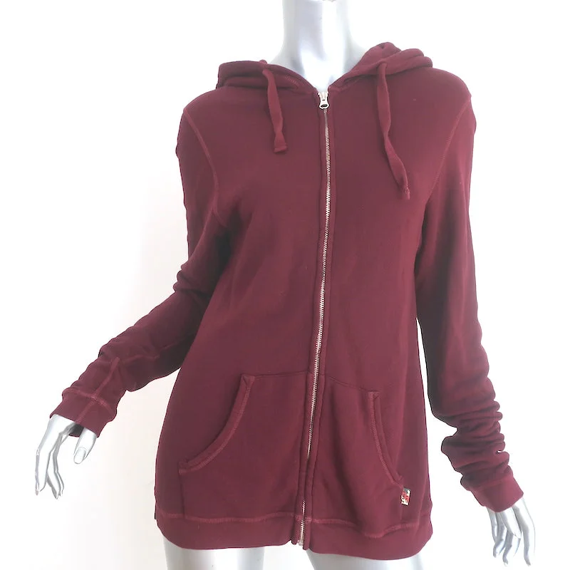 FREECITY Superfluff Lux Zip-Up Hoodie Sweatshirt Deep Love Red Size 3 Hoodie with Cuffed Sleeves Snug Secure FREECITY Superfluff Lux Zip-Up Hoodie Sweatshirt Deep Love Red Size 3 Hoodie with Cuffed Sleeves Snug Secure