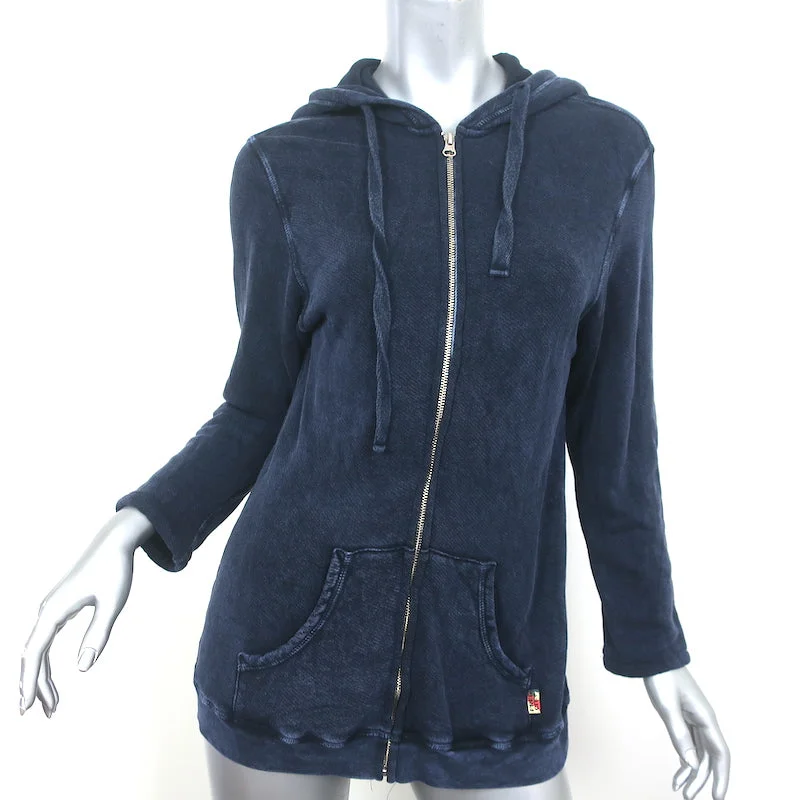 FREECITY Superfluff Lux Zip-Up Hoodie Sweatshirt Navy Size 3 Hoodie with Ribbed Neckline Snug Warm FREECITY Superfluff Lux Zip-Up Hoodie Sweatshirt Navy Size 3 Hoodie with Ribbed Neckline Snug Warm