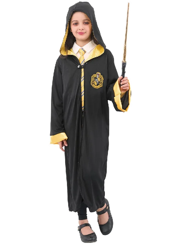 Hooded Girls Magical Yellow House Robe Costume Hoodie with Rolled Sleeves Casual Relaxed Hooded Girls Magical Yellow House Robe Costume Hoodie with Rolled Sleeves Casual Relaxed