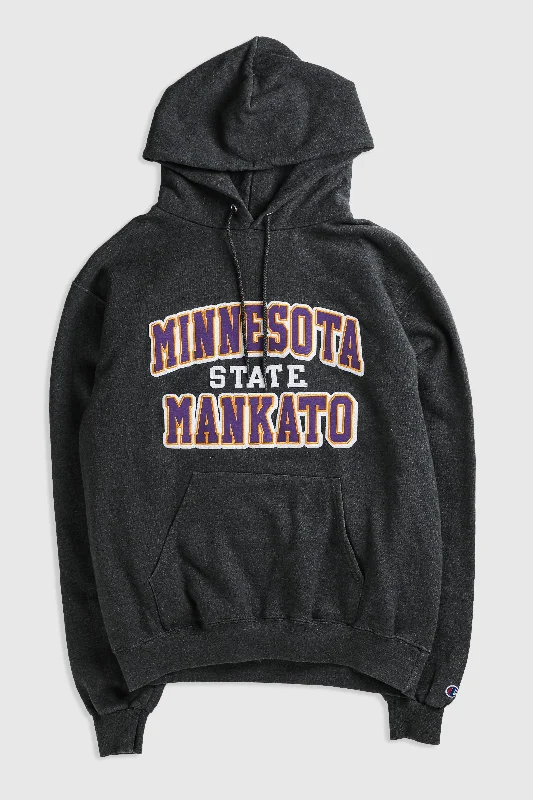Vintage Minnesota State Sweatshirt Hoodie with Hem Lace Feminine Delicate