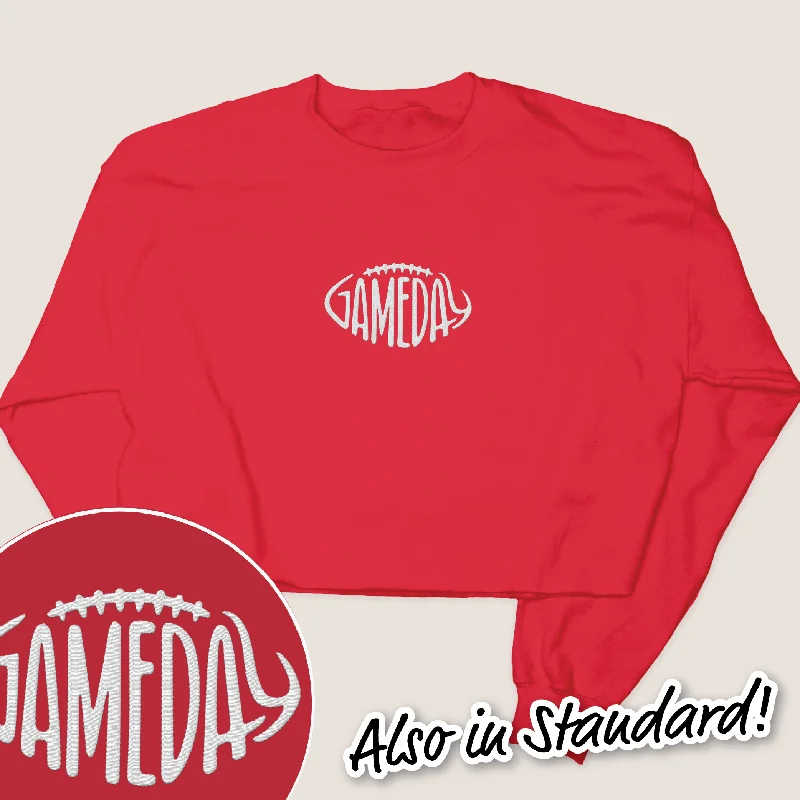 Football Shirt Sweatshirt - Embroidery Game Day Football Hoodie with Raglan Sleeves Sporty Comfortable Football Shirt Sweatshirt - Embroidery Game Day Football Hoodie with Raglan Sleeves Sporty Comfortable