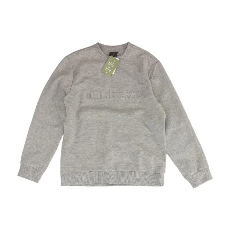Gray Solid Sweatshirt Pullover Hoodie with High-Low Hem Asymmetrical Trendy