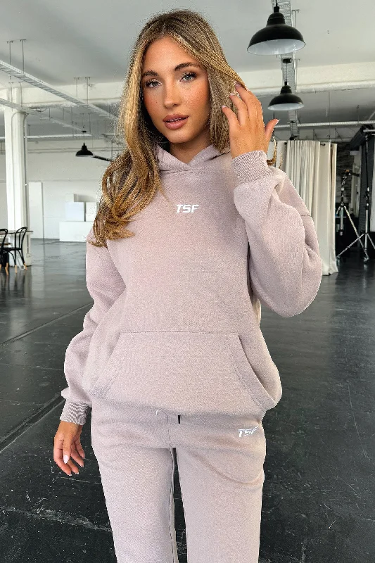 Kaztek Hoodie - Mocha Hoodie with Toggle Buttons Decorative Unique