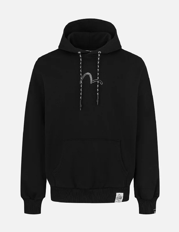 Sashiko Embroidery Appliqué and Seagull Print Oversized Hoodie Hoodie with Tied Waist Feminine Flattering Sashiko Embroidery Appliqué and Seagull Print Oversized Hoodie Hoodie with Tied Waist Feminine Flattering