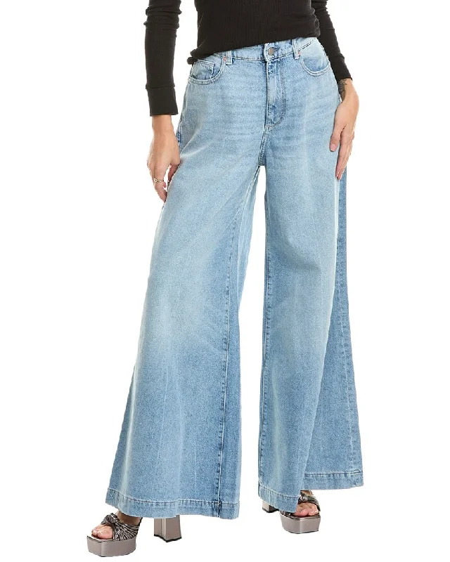Dl1961 Lucila Clear Sky Ultra Wide Leg Jean Cozy Relaxed Fit Denim Jeans
