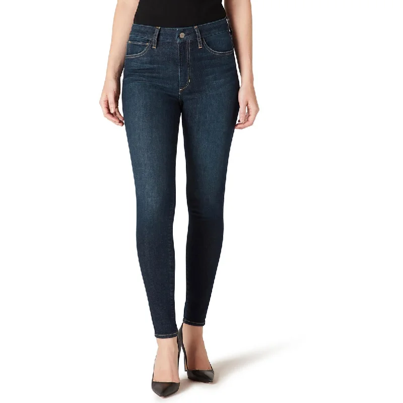 Hi Honey Womens Denim Stretch Skinny Jeans Classic Black Denim Jeans