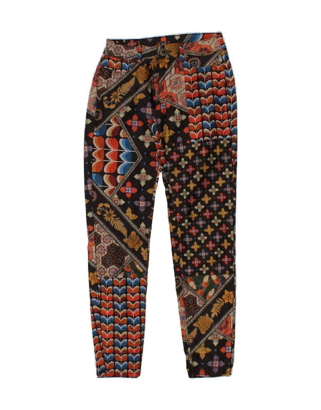 DESIGUAL Womens Skinny Jeans W30 L30 Multicoloured Patchwork Cotton