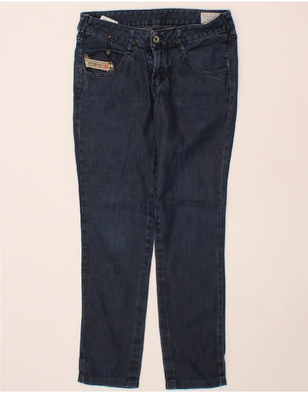 DIESEL Womens Clush Straight Slim Jeans W30 L28 Navy Blue Cotton Stylish Relaxed Fit Skinny Jeans DIESEL Womens Clush Straight Slim Jeans W30 L28 Navy Blue Cotton Stylish Relaxed Fit Skinny Jeans