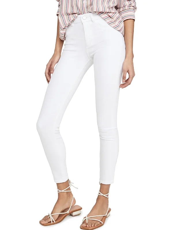 DL1961 Women's Porcelain Florence Cropped Mid Rise Instasculpt Skinny Jeans NWT Stylish Tapered Fit Jeans DL1961 Women's Porcelain Florence Cropped Mid Rise Instasculpt Skinny Jeans NWT Stylish Tapered Fit Jeans