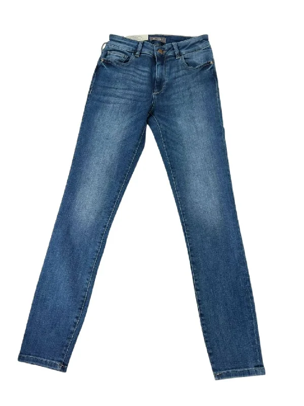 DL1961 Women's Salerno Florence Ankle Mid Rise Instasculpt Skinny Jeans Size 25 Fashionable Straight Fit Denim DL1961 Women's Salerno Florence Ankle Mid Rise Instasculpt Skinny Jeans Size 25 Fashionable Straight Fit Denim