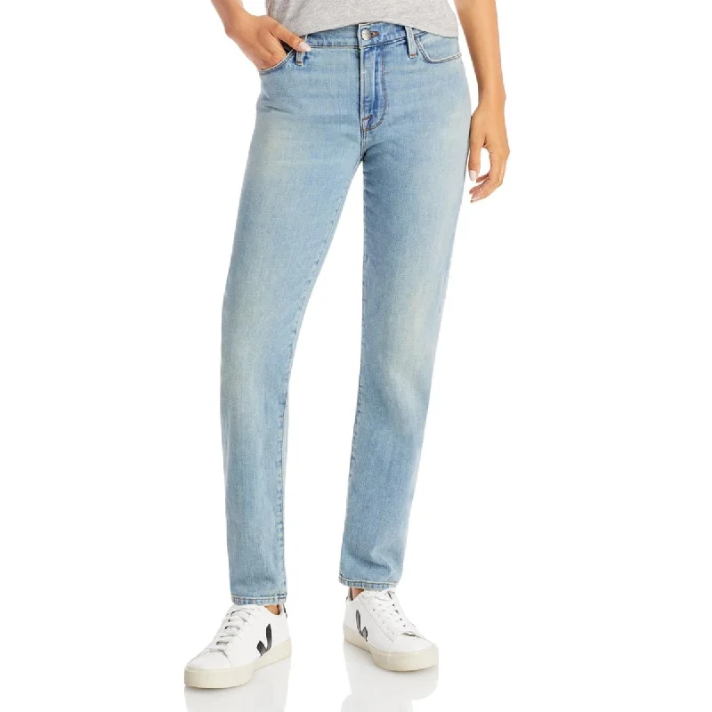FRAME Womens Le Garcon Light Wash Mid Rise Straight Leg Jeans Trendy Low-Rise Bootcut Jeans FRAME Womens Le Garcon Light Wash Mid Rise Straight Leg Jeans Trendy Low-Rise Bootcut Jeans