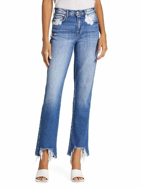 Harmon High Rise Slim Jean In Montana Destruct Hem