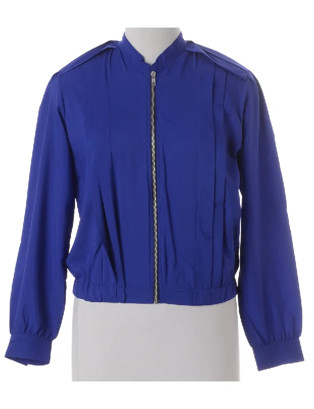 Label Blouse Blue Bomber