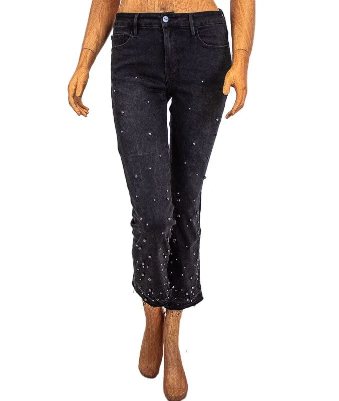 "Le Crop Mini Boot" Jeans Trendy Plus Size Jeans