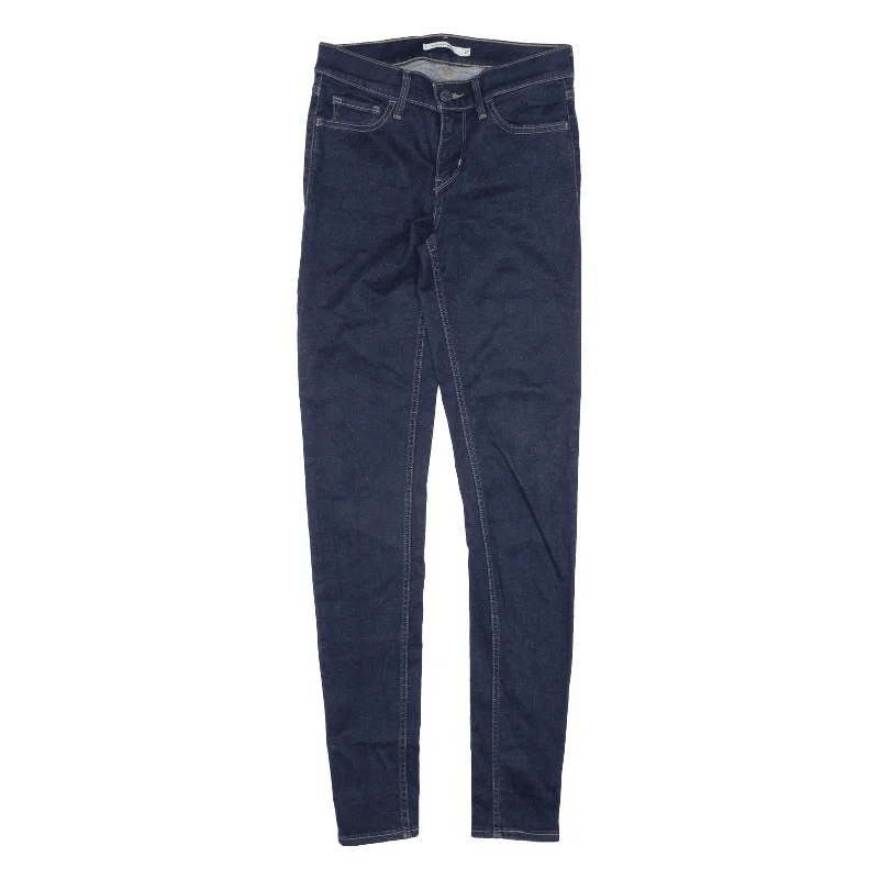 LEVI'S 710 Jeans Blue Denim Slim Skinny Womens W27 L32 Comfortable Zip-Up Skinny Jeans LEVI'S 710 Jeans Blue Denim Slim Skinny Womens W27 L32 Comfortable Zip-Up Skinny Jeans