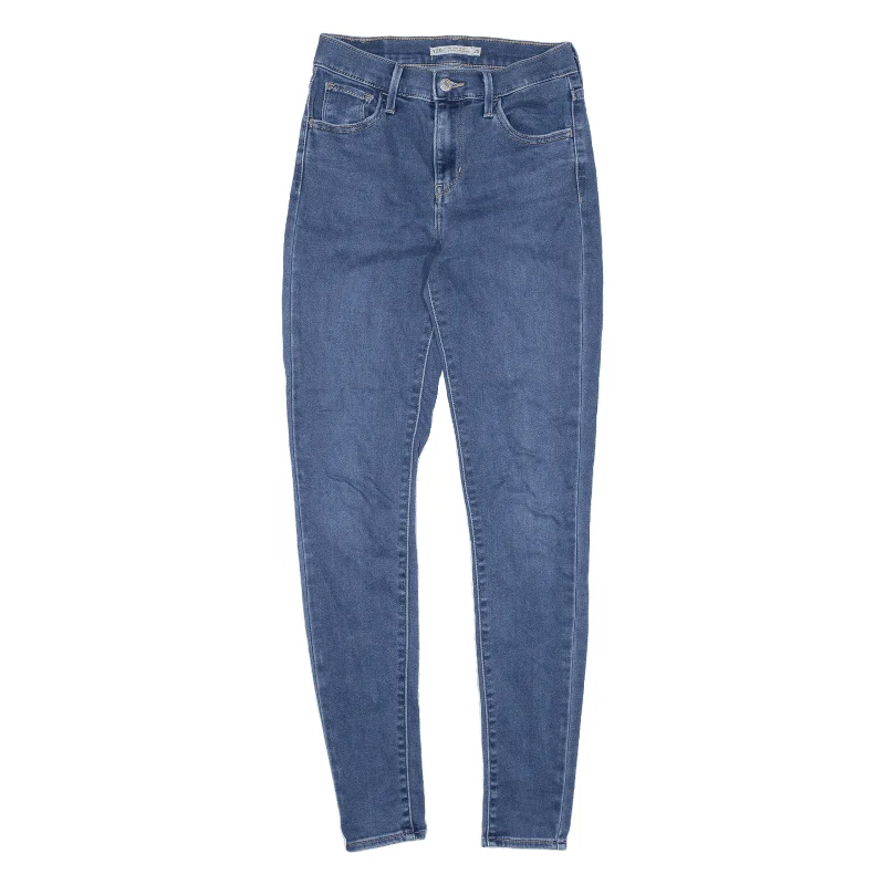 LEVI'S 720 High Rise Jeans Blue Denim Slim Skinny Womens W25 L30 Comfortable Stretch Denim Jeans LEVI'S 720 High Rise Jeans Blue Denim Slim Skinny Womens W25 L30 Comfortable Stretch Denim Jeans