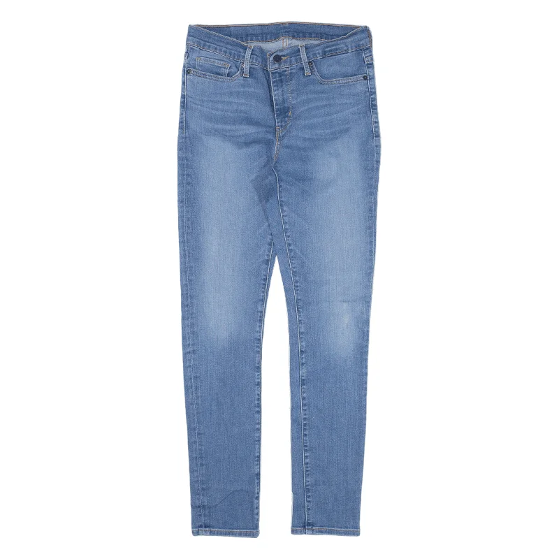 LEVI'S Jeans Blue Denim Slim Skinny Womens W28 L30 Comfortable Dark Wash Jeans