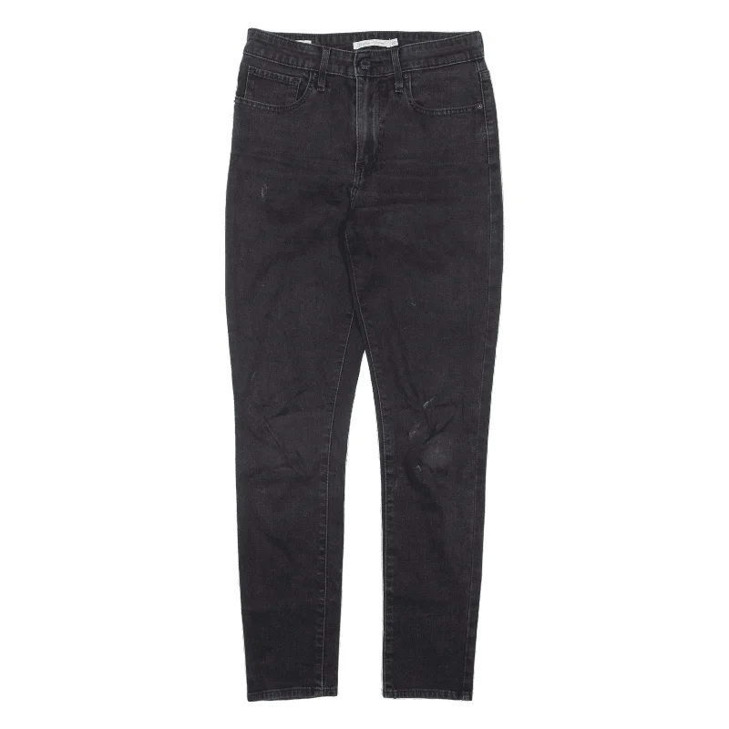 LEVI'S Premium Big E 721 High Rise Jeans Black Denim Slim Skinny Womens W27 L28 Cozy Relaxed Fit Denim Jeans LEVI'S Premium Big E 721 High Rise Jeans Black Denim Slim Skinny Womens W27 L28 Cozy Relaxed Fit Denim Jeans