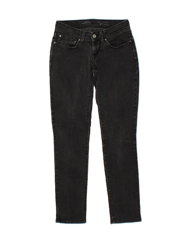 LEVI'S Womens Bold Curve Skinny Jeans W27 L29 Black Cotton