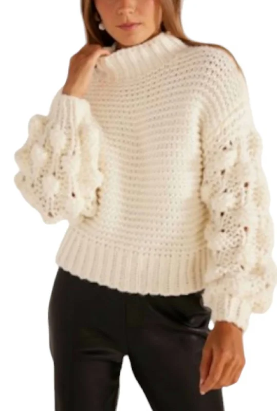 Marcy Chunky Sweater In White