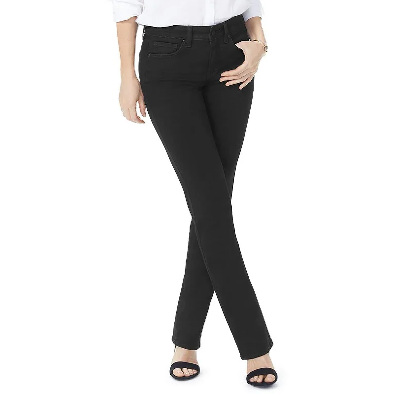 NYDJ Womens Petites Marilyn High Rise Tummy Control Straight Leg Jeans Comfortable Distressed Straight-Leg Jeans NYDJ Womens Petites Marilyn High Rise Tummy Control Straight Leg Jeans Comfortable Distressed Straight-Leg Jeans