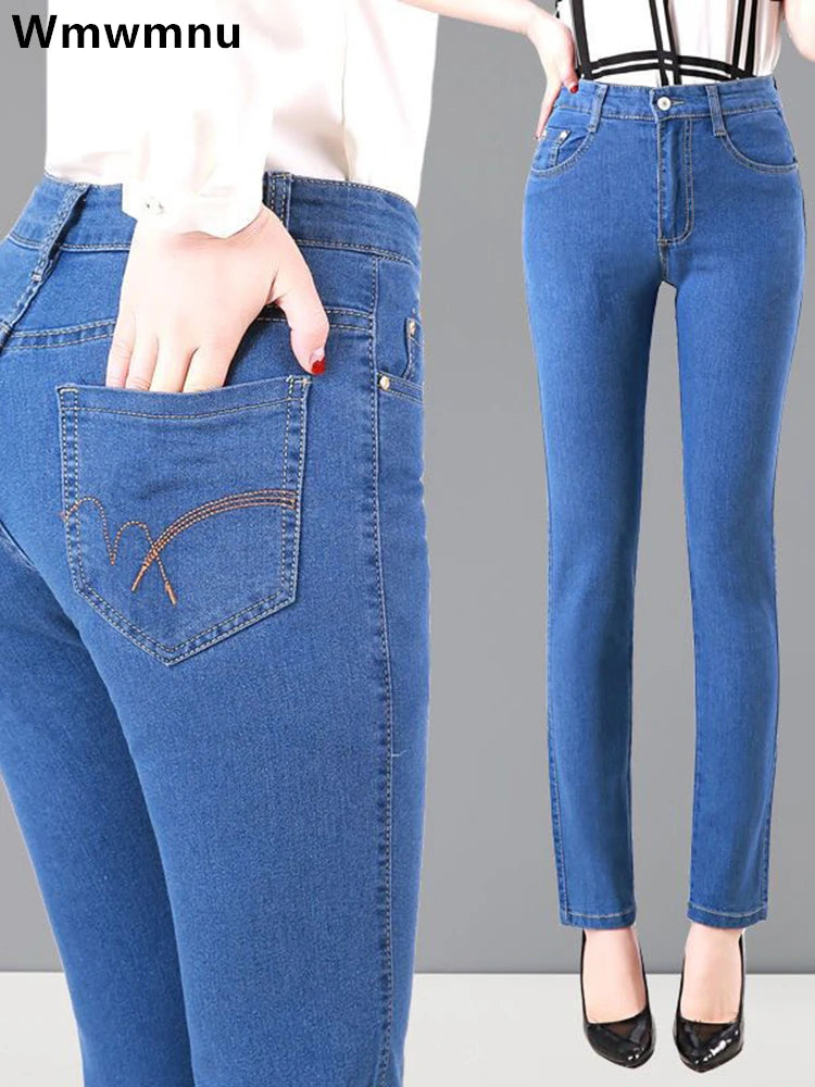 Oversize 36 Spring Summer Mom Jeans Vintage High Waist Women Denim Pants Comfortable Ankle Jeans Oversize 36 Spring Summer Mom Jeans Vintage High Waist Women Denim Pants Comfortable Ankle Jeans
