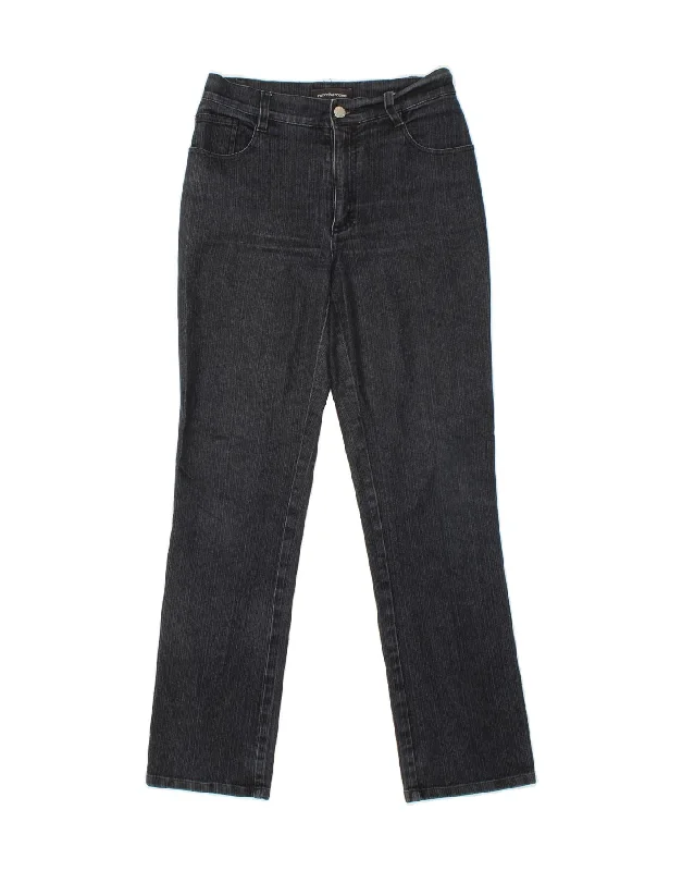 ROCCOBAROCCO Womens Straight Jeans W29 L30 Navy Blue Cotton