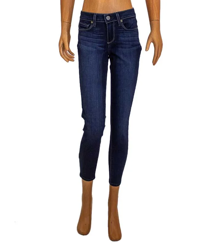 Skinny Leg Jeans with Contrast Stitching Elegant Skinny Leg Jeans