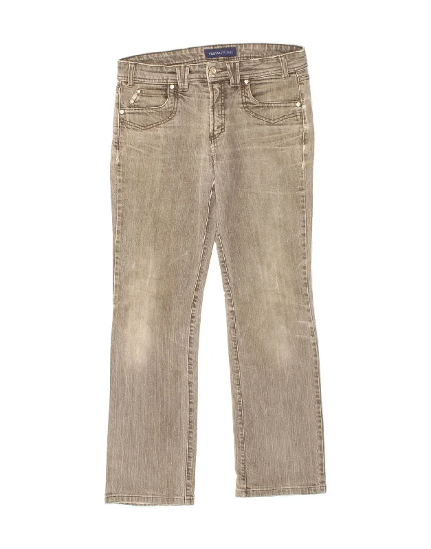 TRUSSARDI Womens Straight Jeans W29 L29 Brown